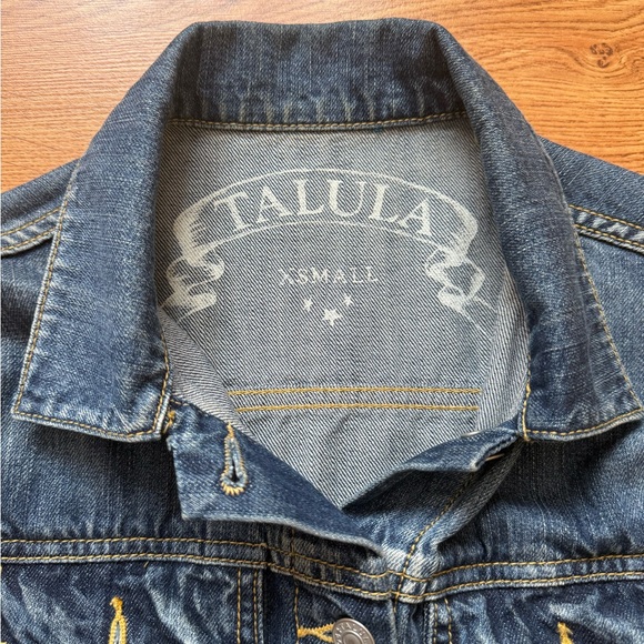 Talula Distressed Indigo Denim Jacket - Picture 3 of 5
